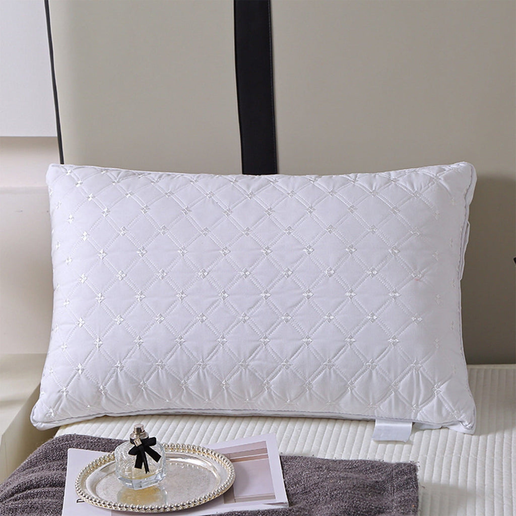 Orthopedic Support Hotel Grade Extra Soft Pillows Queen Size Set of 2 Supportive Bed Pillow for Back Side and Stomach Sleepers, Breathab... - Ergonomic Memory Foam Pillow for Neck Pain Support Detail