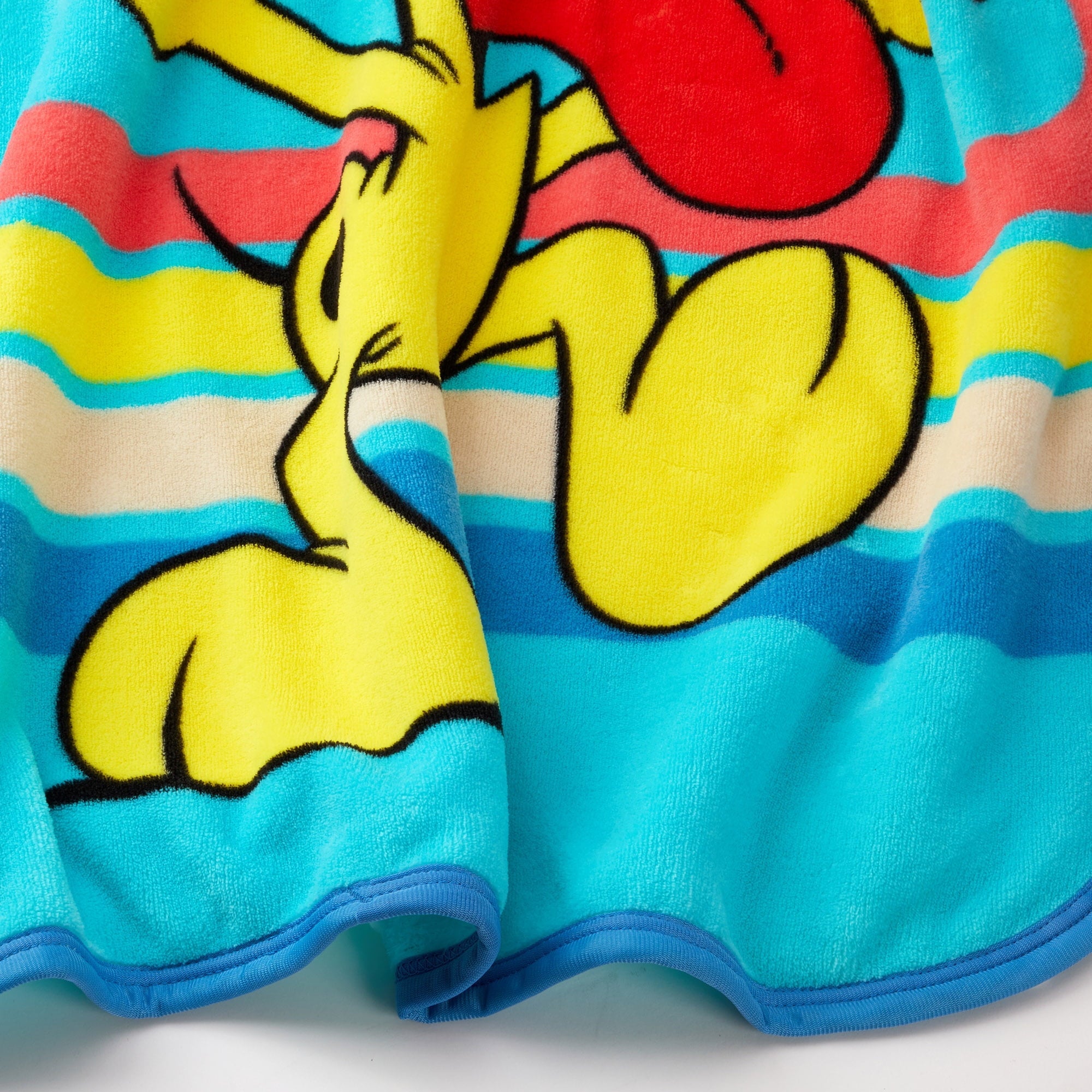 Cozy Fleece Kids Blue Print Fleece Throw Blanket, 46 x 60 - Cozy Fleece Throw Blanket for Couch & Bed Detail