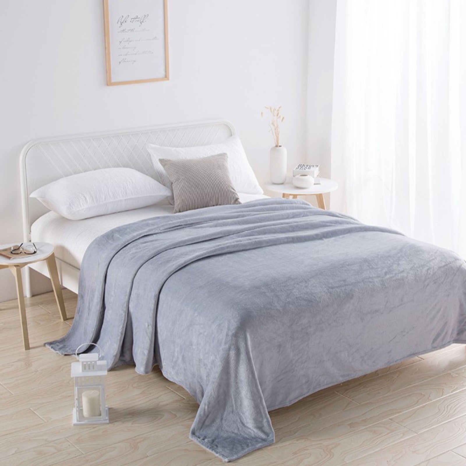 Super Soft Flannel Under $5 Flannel Blanket 27.56X39.37 Inches Blanket Soft Cozy Throw Blanket for Couch, Bed, Household Blanket for All... - Luxury Knitted Decorative Throw Blanket with Fringes Detail