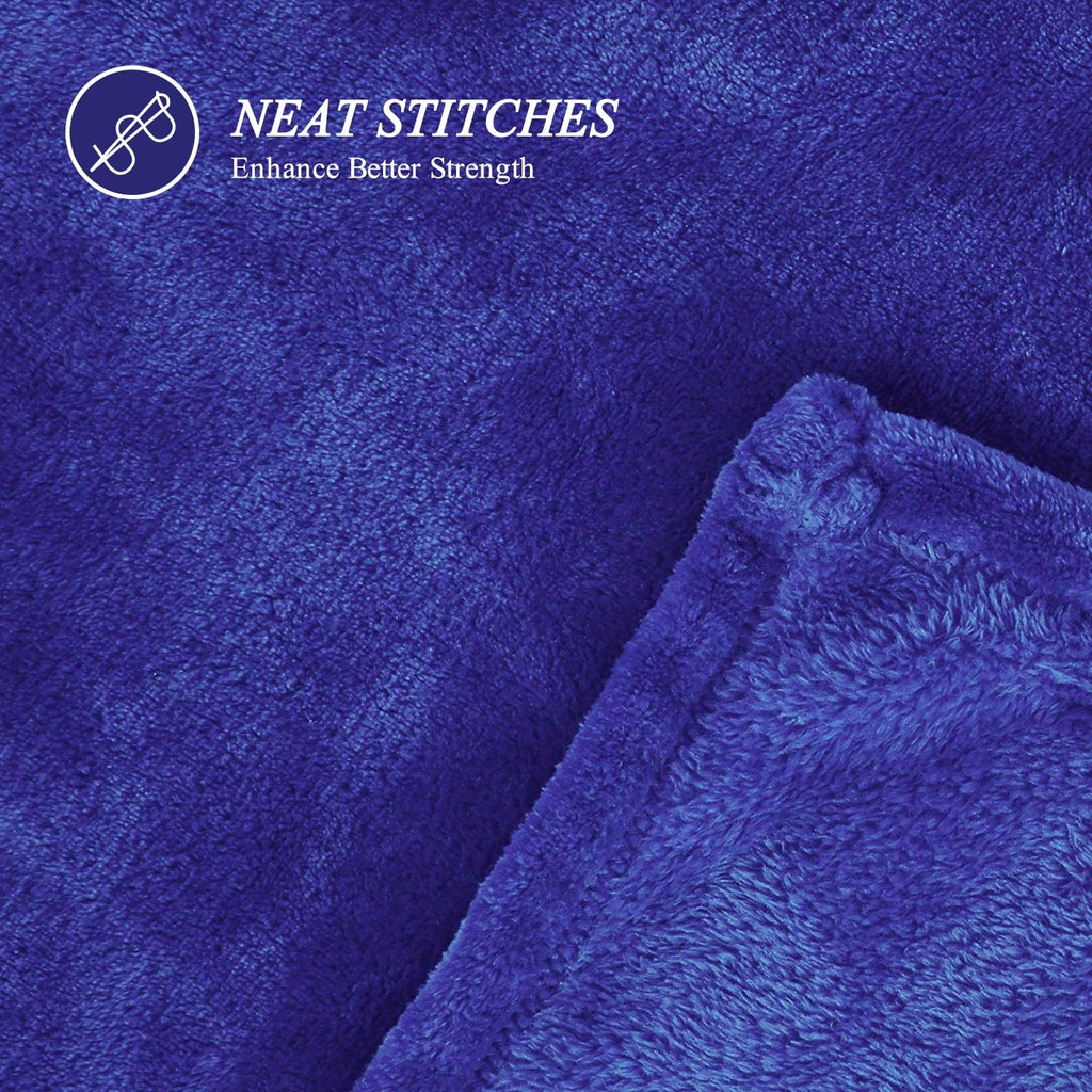Lightweight Warm Large Navy Fleece Throw Blankets, Throw Size Soft Fuzzy Blanket for Women Men and s, All Season Lightweight Microfibe... - Lightweight Plush Warm Blanket for All Seasons Detail