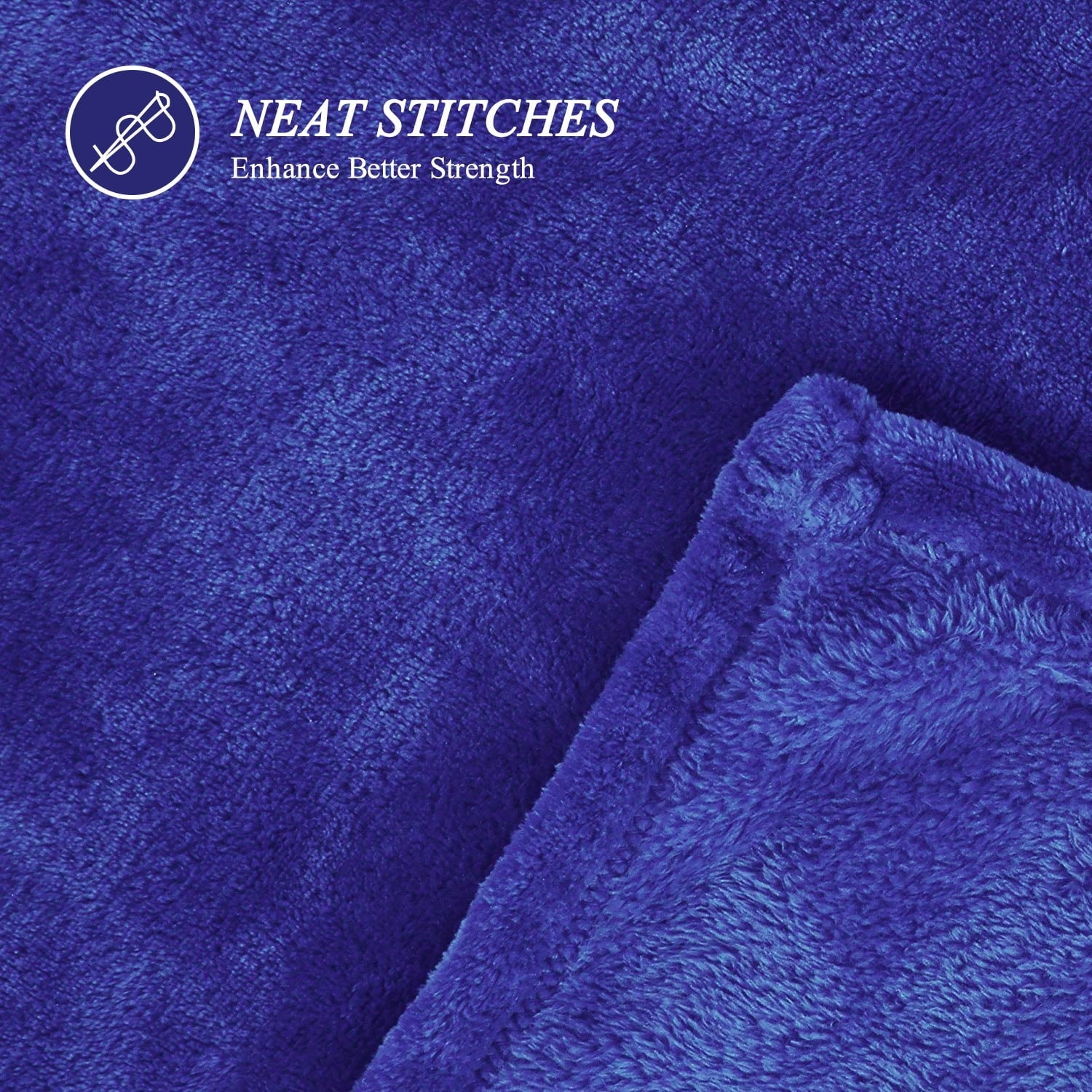 Lightweight Warm Large Navy Fleece Throw Blankets, Throw Size Soft Fuzzy Blanket for Women Men and s, All Season Lightweight Microfibe... - Lightweight Plush Warm Blanket for All Seasons Detail