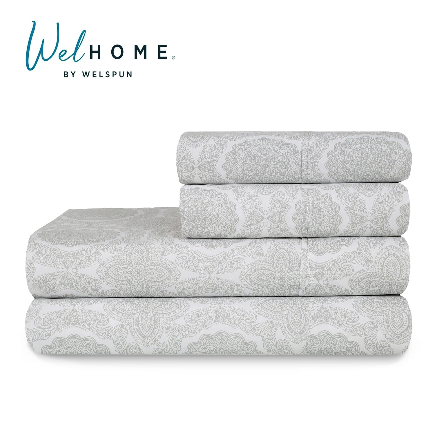 Breathable Luxury 100% Cotton Queen Sheets Set, 4 Piece Bed Sheets Set with HeiQ Fresh, Percale Weave, Hotel Luxury, Ultra Soft Sheets ... - Luxury Bed Sheet Set with Deep Pockets Detail