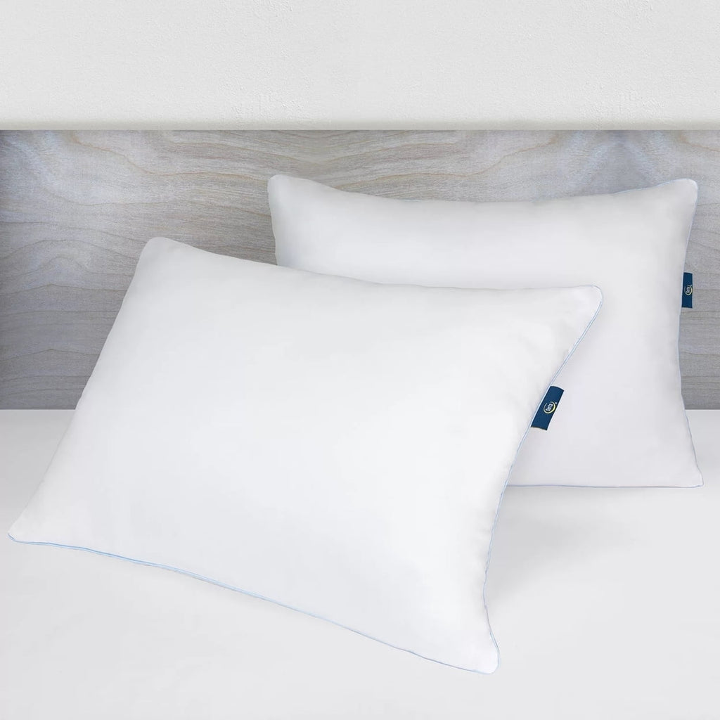 Decorative Plump Comfy Sleep Eco-Friendly Bed Pillow Standard/Queen (2 Pk) - Orthopedic Shredded Foam Bed Pillow Set Detail
