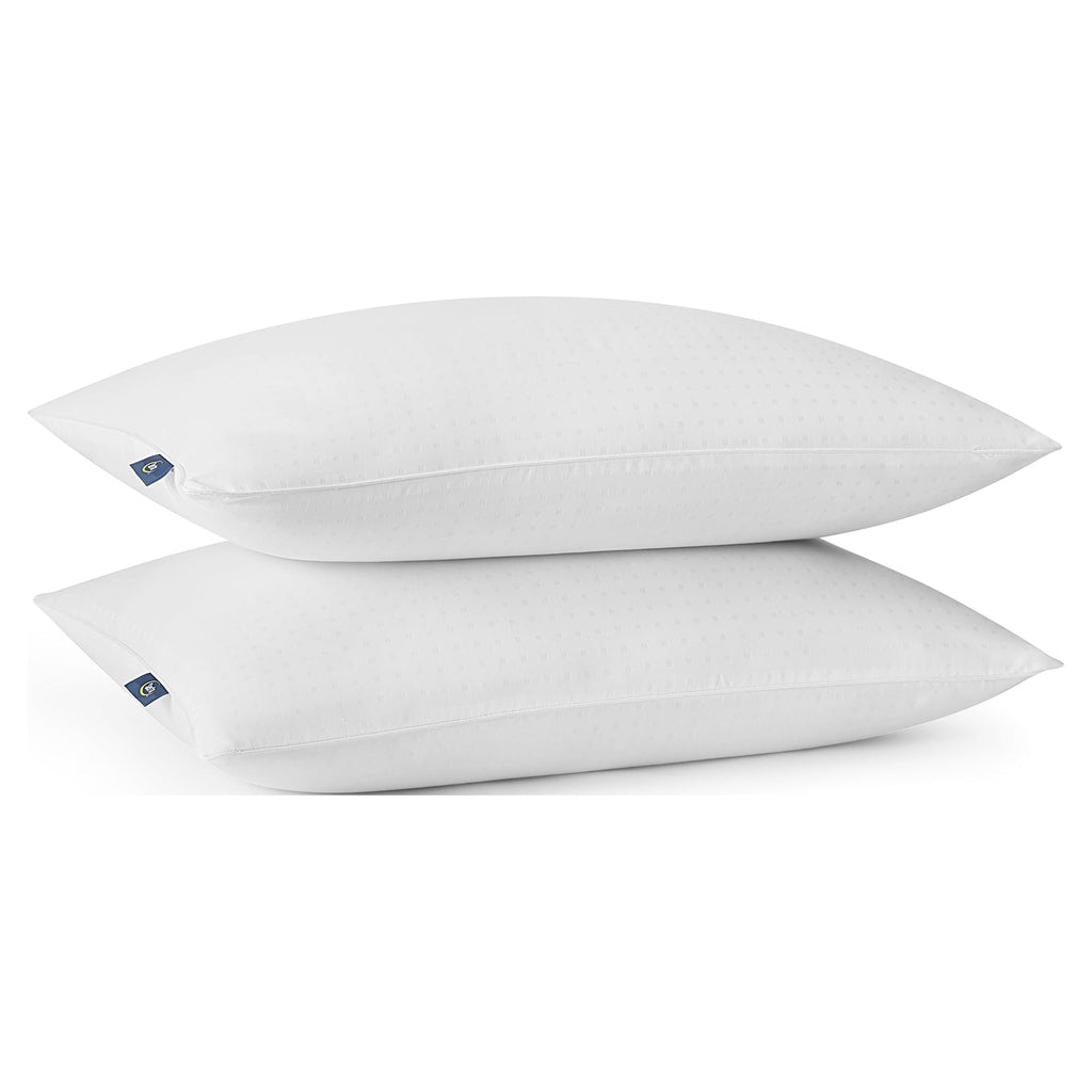 Fluffy Shredded pedic No-Go-Flat Bed Pillow, Standard/Queen, 2 Pack - Decorative Throw Pillow Cushion for Sofa & Bed Detail