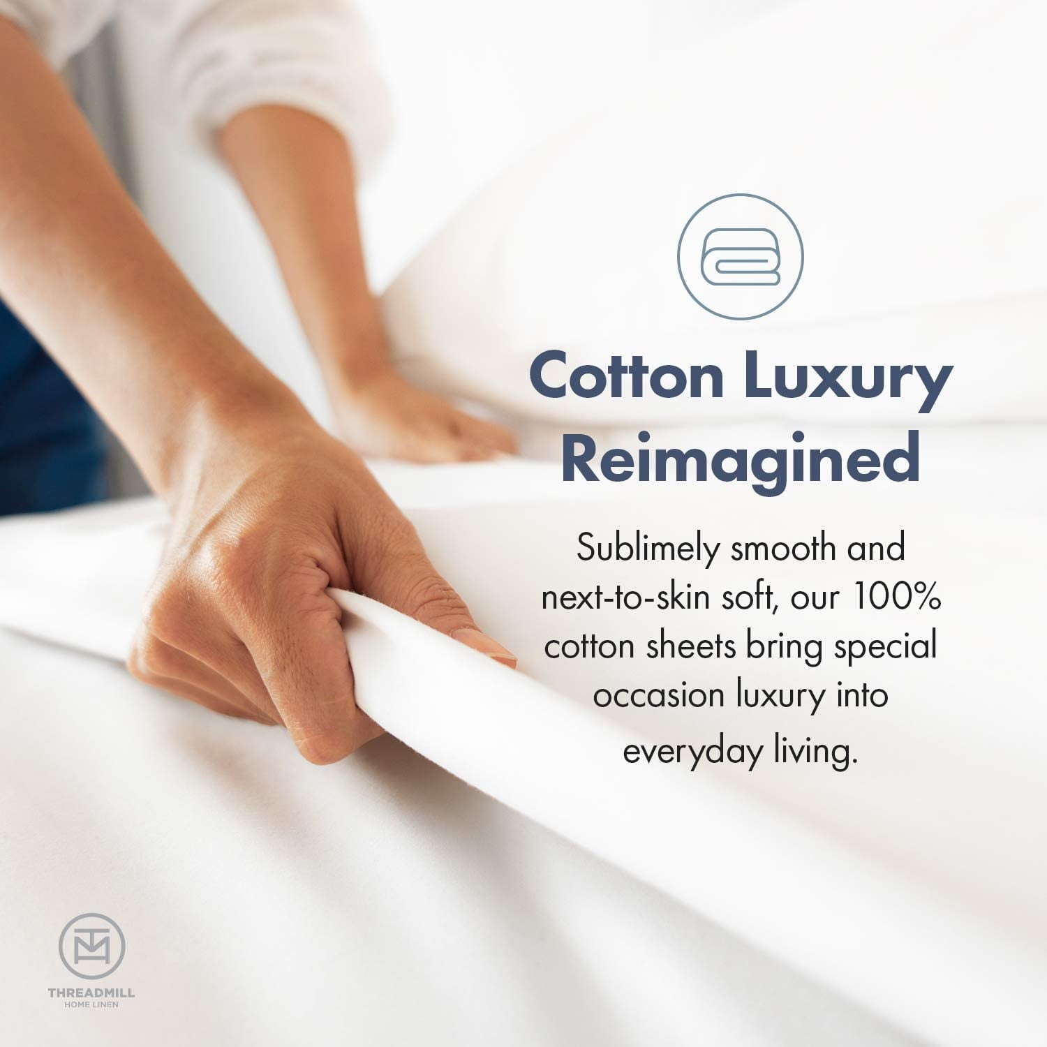 Wrinkle-Resistant 600 Thread Count 4-Piece Queen Bed Sheet Set, Sateen Weave, Sage Green - Breathable Egyptian Cotton Flat & Fitted Sheets Detail