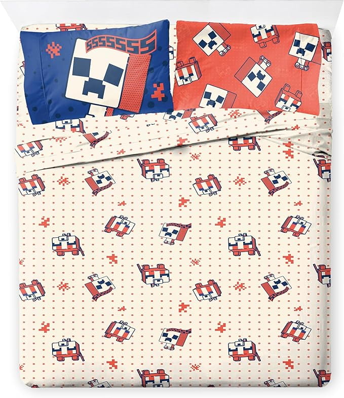 All-Season 7 Piece Full Size Comforter Set with Shams - Kids & Teens Gaming Bedding - Hypoallergenic Ultra-Fluffy Quilt for Winter Detail
