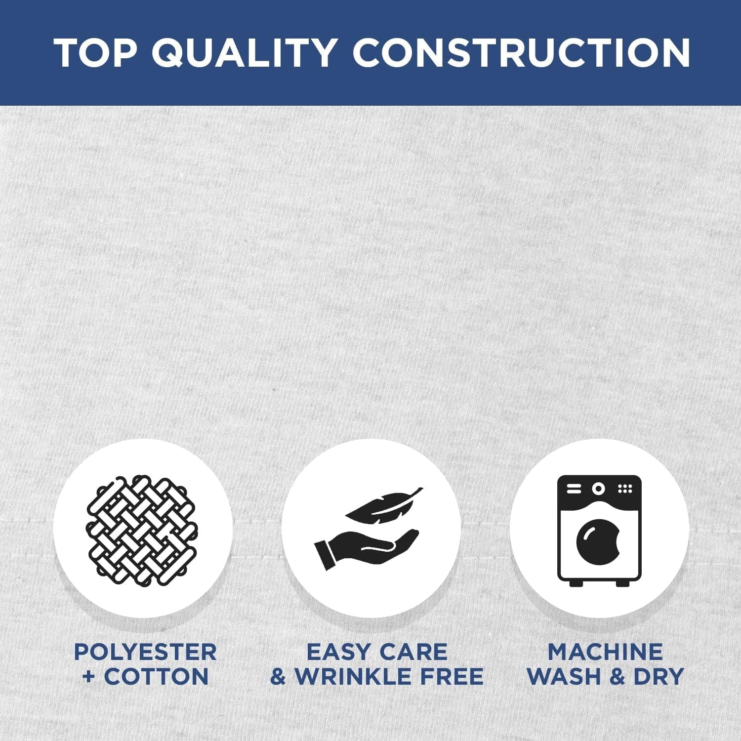 Breathable Luxury 2 Pack Fitted Hospital Bed Sheets with Elastic All Around for a Perfect Fit - Cotton Rich Soft Knitted Jersey Sheet, ... - Breathable Egyptian Cotton Flat & Fitted Sheets Detail