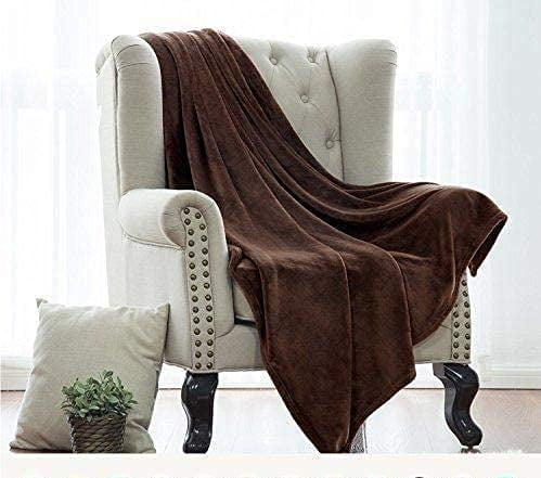 Super Soft Flannel Single Solid Color Hypoallergenic 60”L x 50”W Fleece Throw Blanket for Fall, Winter, Spring, Summer, Men, Women, Chil... - Lightweight Plush Warm Blanket for All Seasons Detail