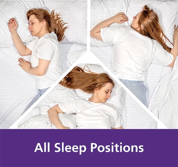 Decorative Plump Comfort Complete Bed Pillow, Standard/Queen, White- All Positions Antimicrobial - Orthopedic Shredded Foam Bed Pillow Set Detail