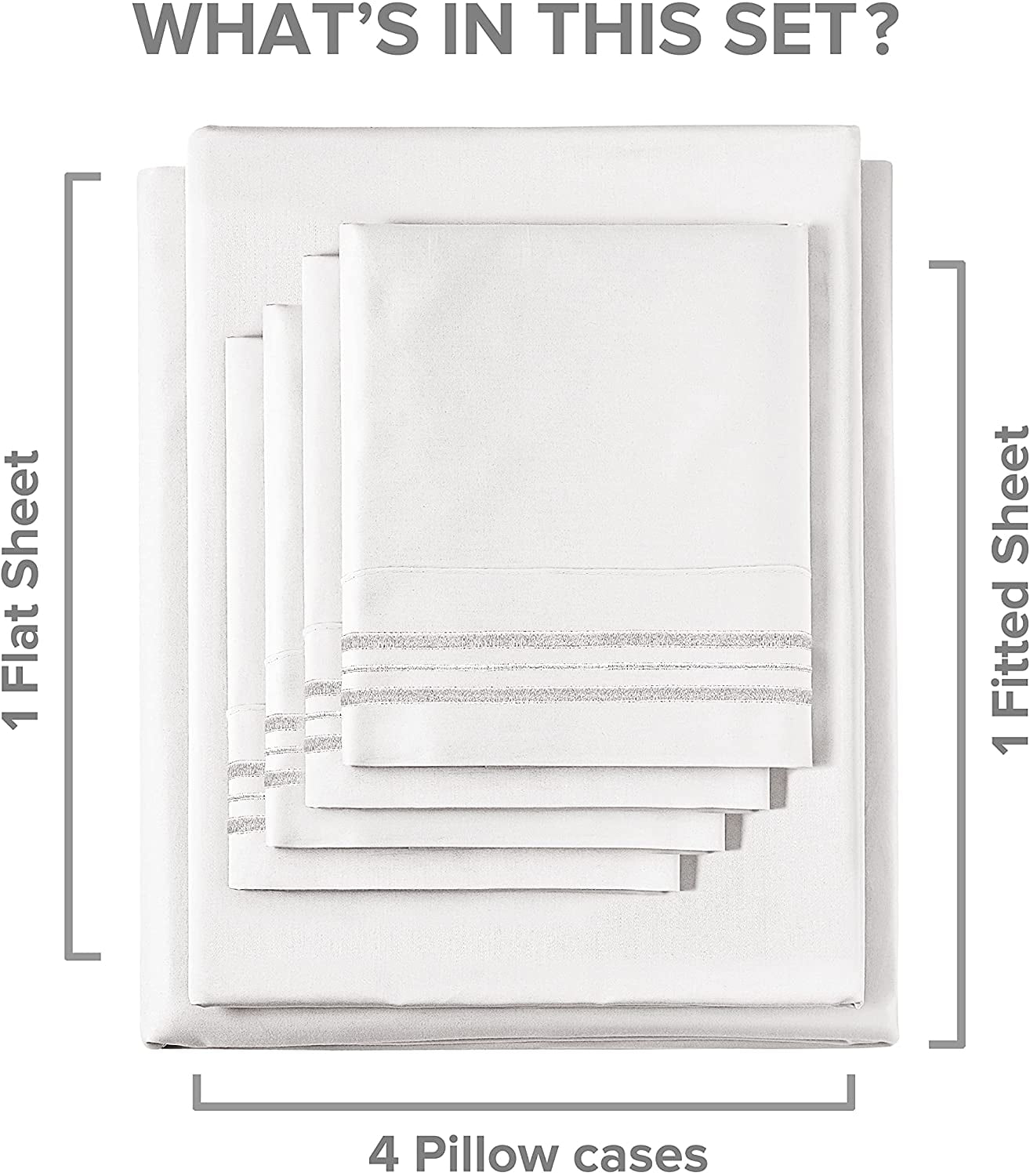 Wrinkle-Resistant 6-Piece Breathable and Cooling Sheet Set With Extra Matching Pillowcases - King Size Bed Sheets Fits 8"-16... - Luxury Bed Sheet Set with Deep Pockets Detail