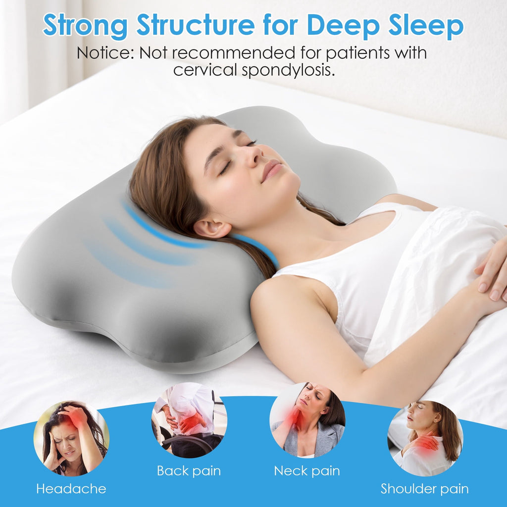Orthopedic Support Cervical Pillow Orthopedic Cervical Pillow for Neck Pain Relief, Memory Foam Bed Pillow with Pillowcase, Contour Bed ... - Ergonomic Memory Foam Pillow for Neck Pain Support Detail