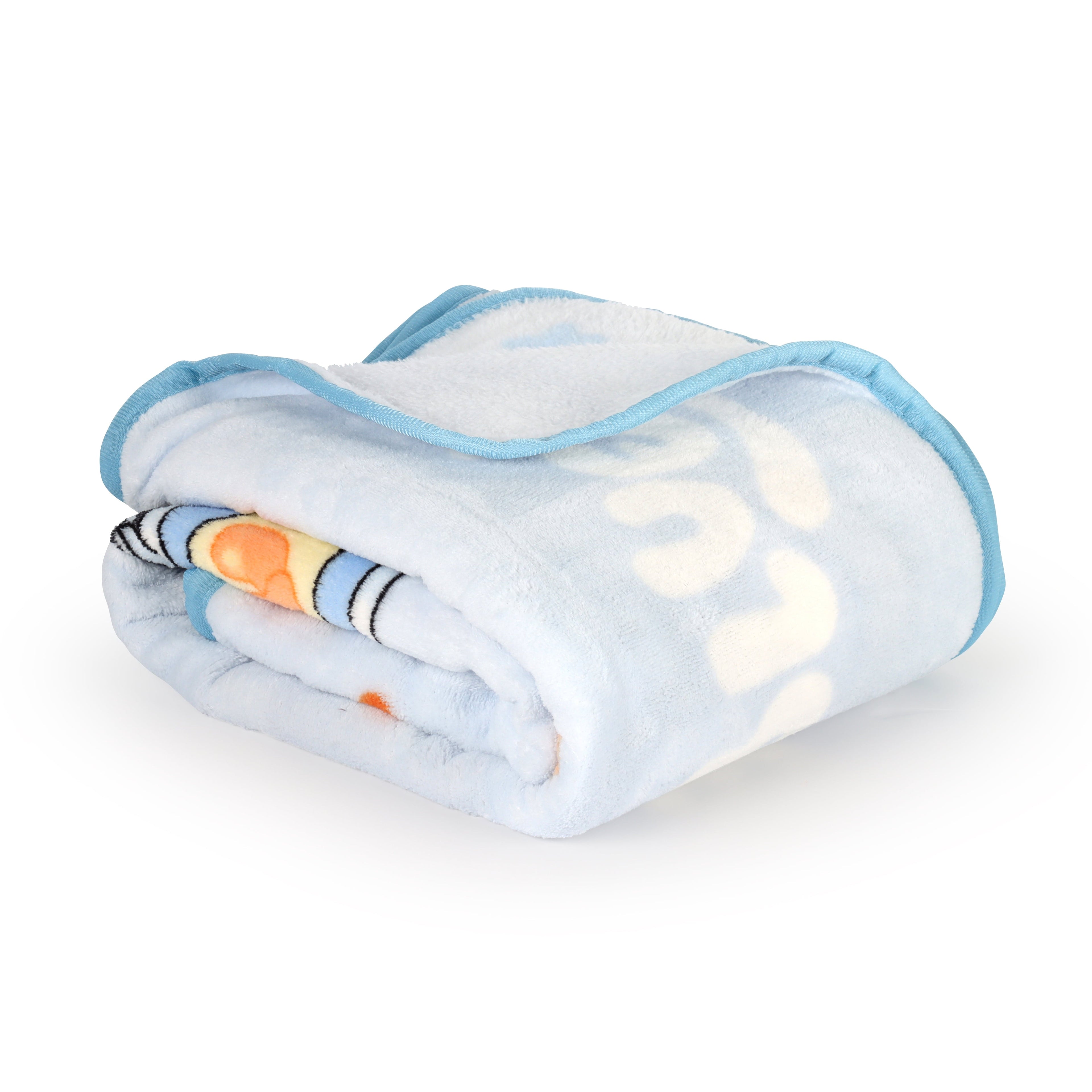 Decorative Knitted Family Kids Throw Blanket, Soft Coral Fleece, Multicolor, 46" x 60" - Super Soft Reversible Sherpa Flannel Blanket Detail