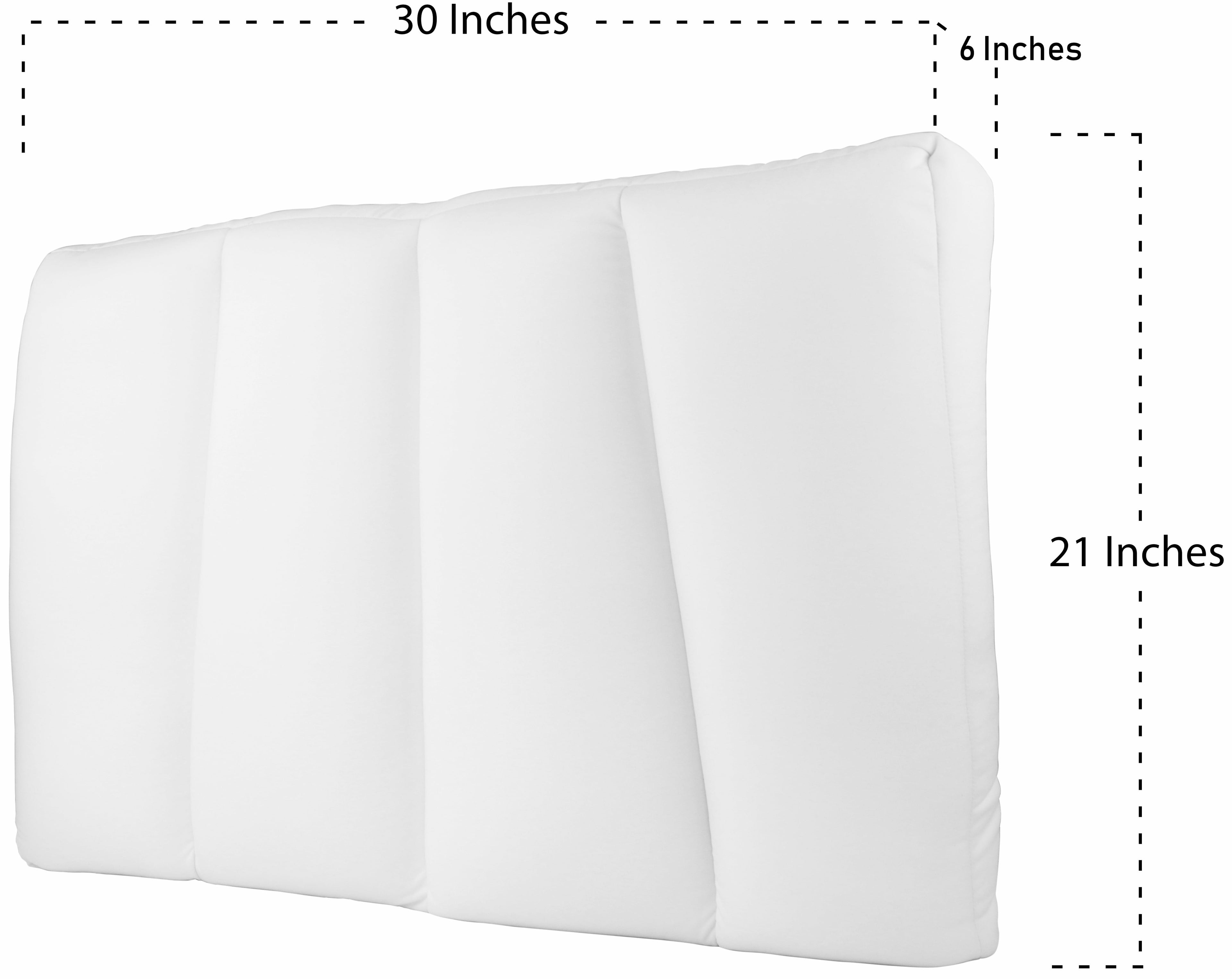 Ergonomic Memory Foam Microbead Cloud Pillow Bed, X-Large, White - Ergonomic Memory Foam Pillow for Neck Pain Support Detail