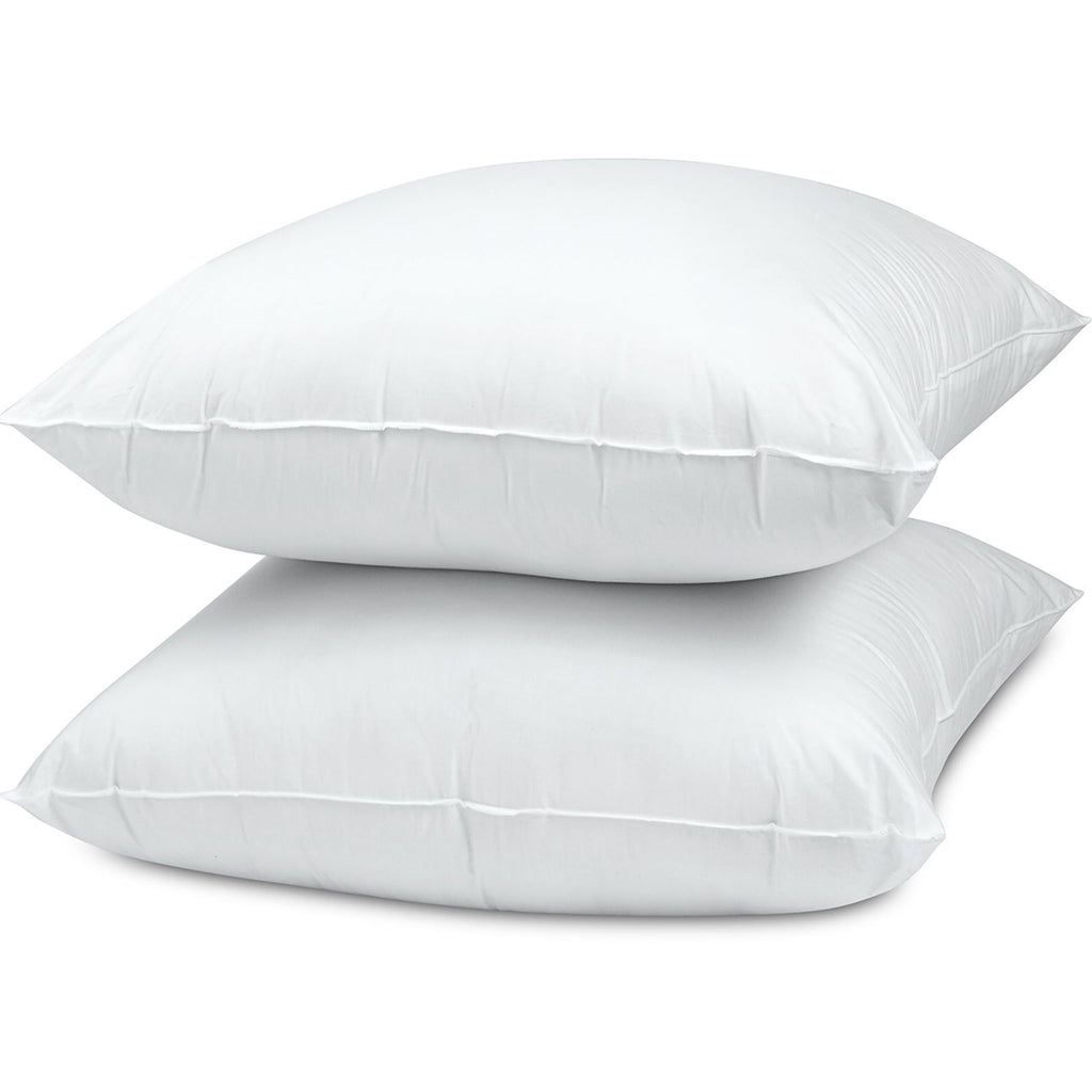 Orthopedic Support Cotton Euro Throw Pillow, 26" x 26", White- Allergy Defense Fabric - Decorative Throw Pillow Cushion for Sofa & Bed Detail