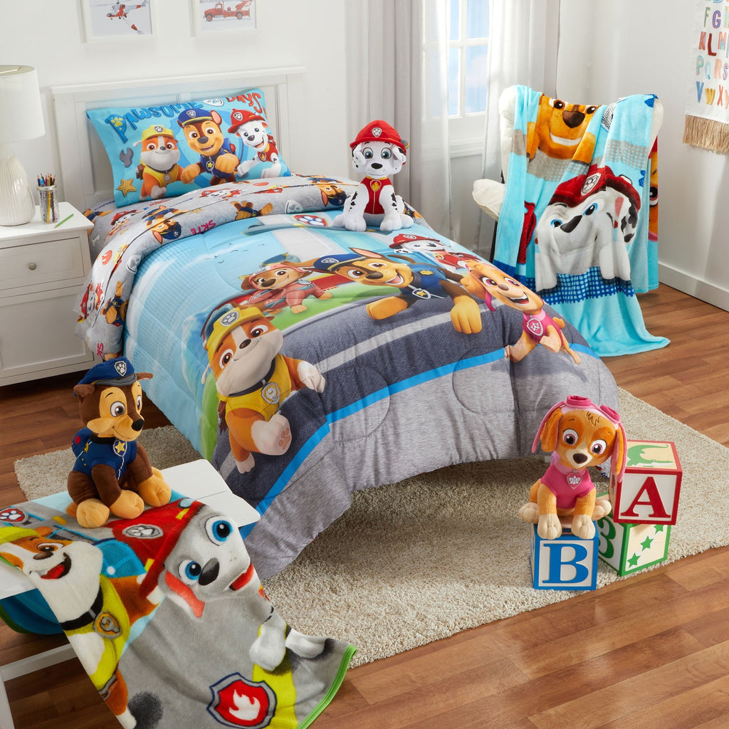 Cozy Fleece Kids Blue Print Fleece Bed Blanket, Twin/Full - Lightweight Plush Warm Blanket for All Seasons Detail
