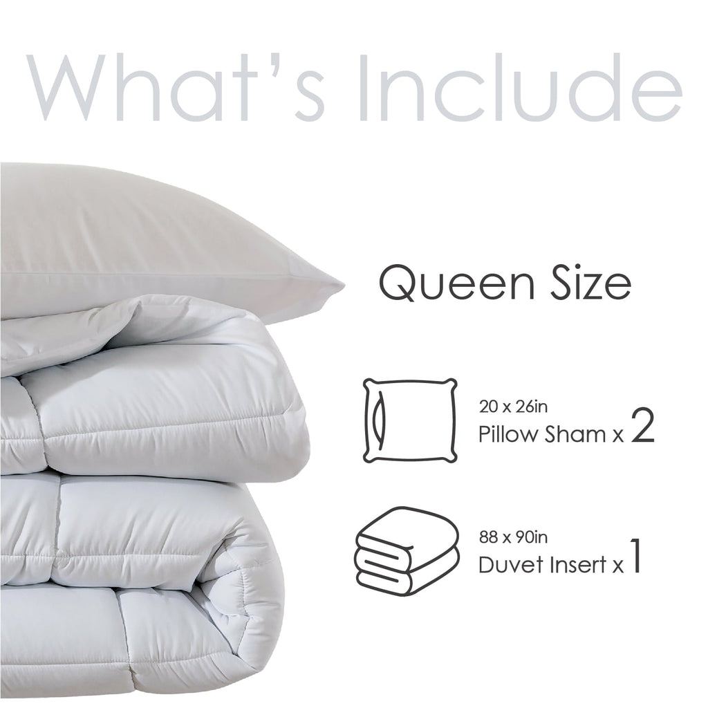 Luxurious Quilted Queen Size 3-Piece All-Season Down Alternative Comforter Set Deep Black (Comforter and Pillowcase Bedding Set / bed i... - Luxurious Quilted Duvet Cover Set Detail
