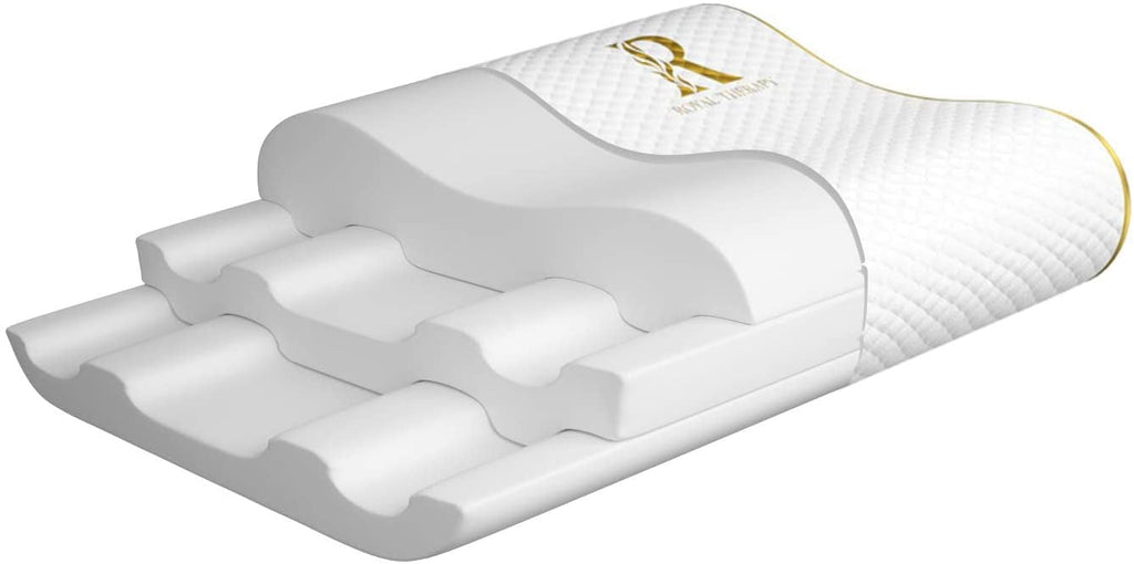 Hotel Collection Queen Memory Foam Pillow + Extra Pillowcase, Bed Pillow for Neck & Shoulders for Adult - Hotel Quality Plush Sleeping Pillows Detail