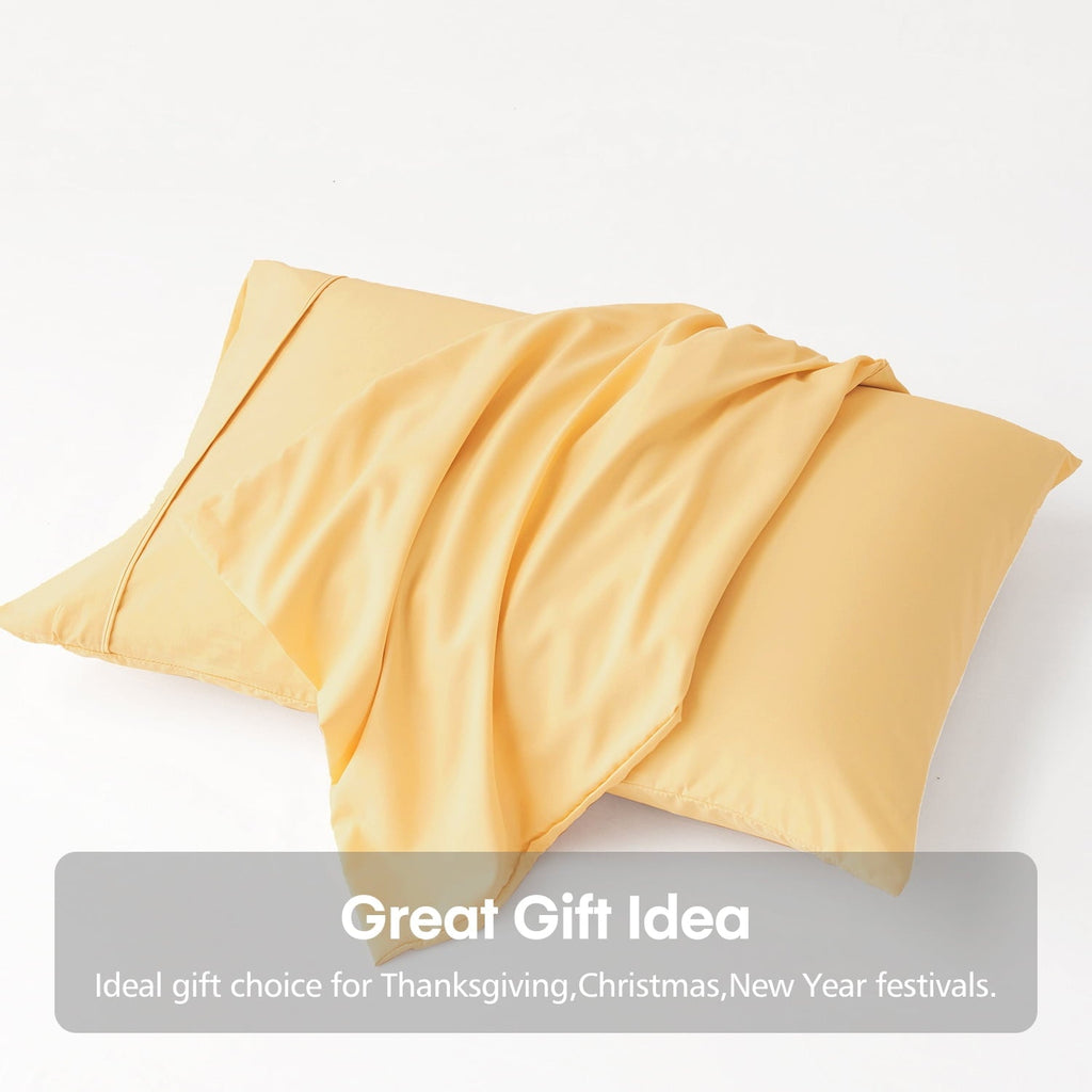 Fluffy Shredded Solid Print Pillow Cases, King, Beige, 2-Pieces - Decorative Throw Pillow Cushion for Sofa & Bed Detail