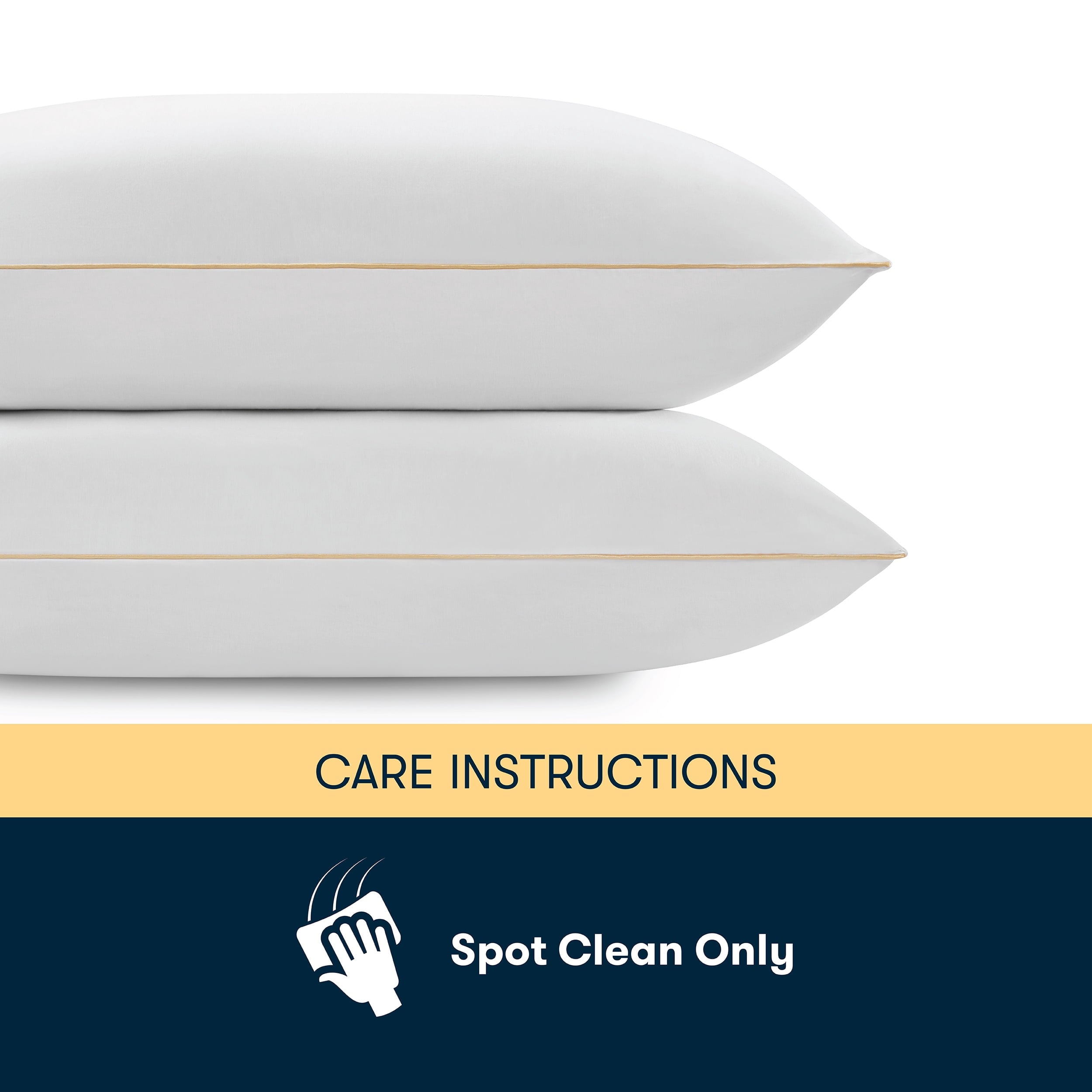 Hotel Collection pedic Bounce Back Standard/Queen Bed Pillow, Hypoallergenic Fill - Decorative Throw Pillow Cushion for Sofa & Bed Detail
