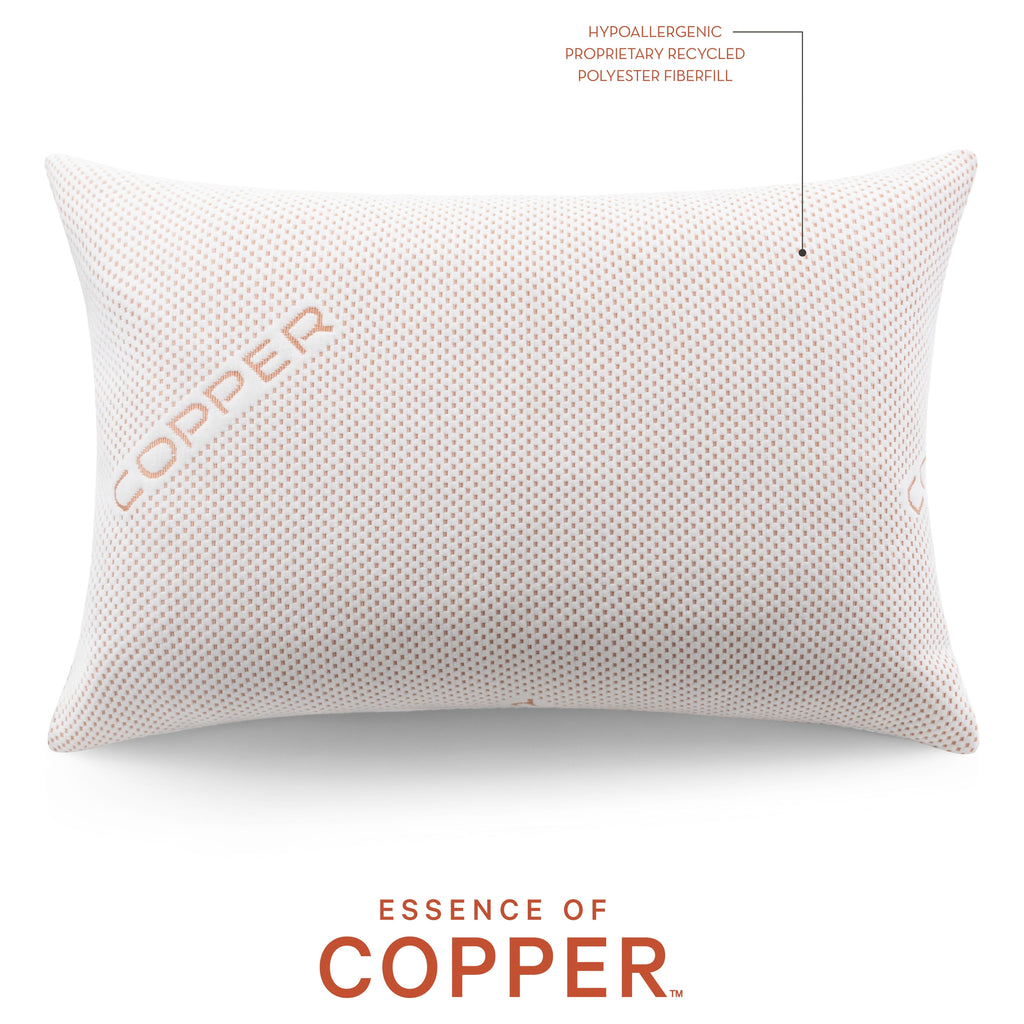 Decorative Plump Luxury Knit Bed Pillow 2 Pack, Standard/Queen, Polyester - Hotel Quality Plush Sleeping Pillows Detail