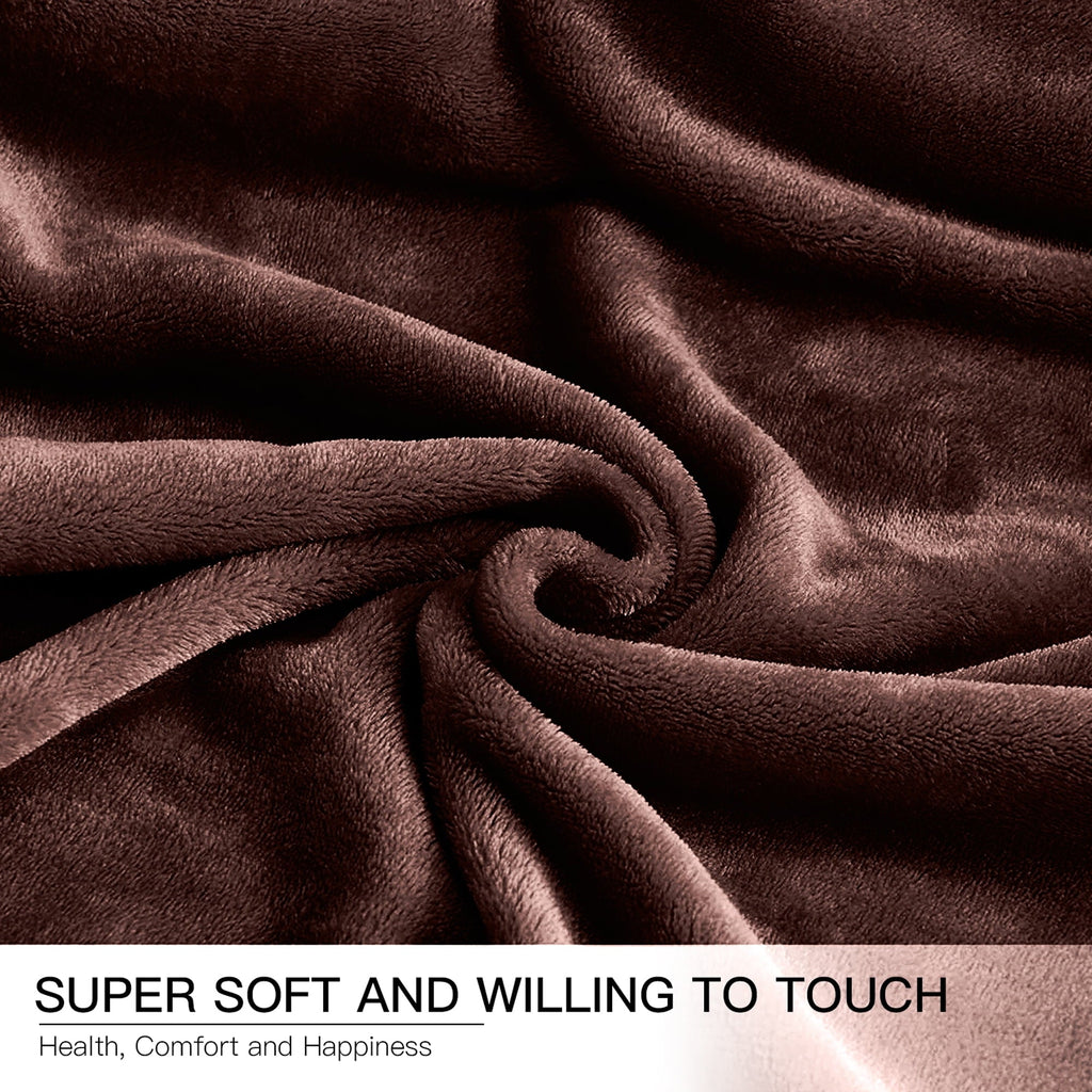 Reversible Sherpa Throw Blanket, Fuzzy & Plush Warm Fleece Blanket, Throw Size Coffee Blankets for Couch Beds, Machine Washable Blanket... - Super Soft Reversible Sherpa Flannel Blanket Detail