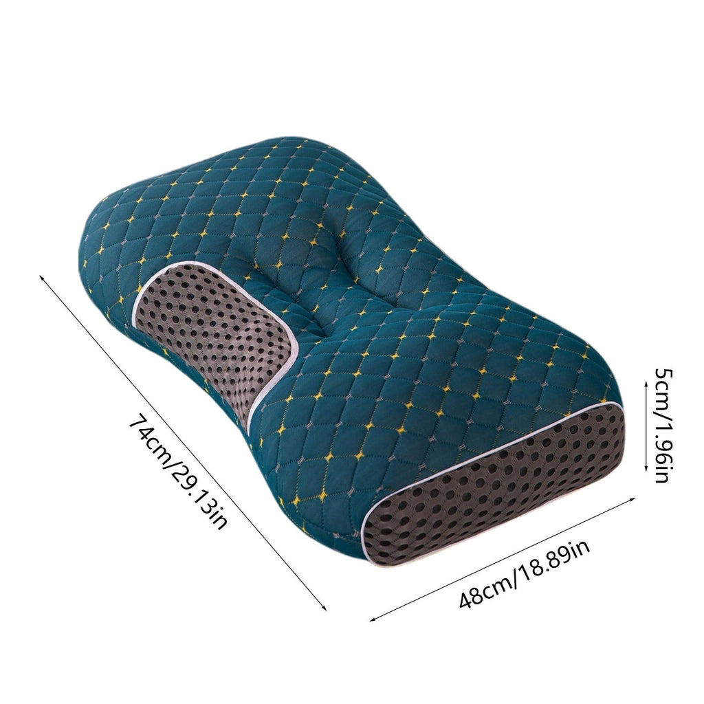 Ergonomic Memory Foam 2-Pack Orthopedic Cervical Pillows For Deep Sleep Support - Non-Collapsing Memory Foam Pillow With Neck Pain Relief, ... - Orthopedic Shredded Foam Bed Pillow Set Detail