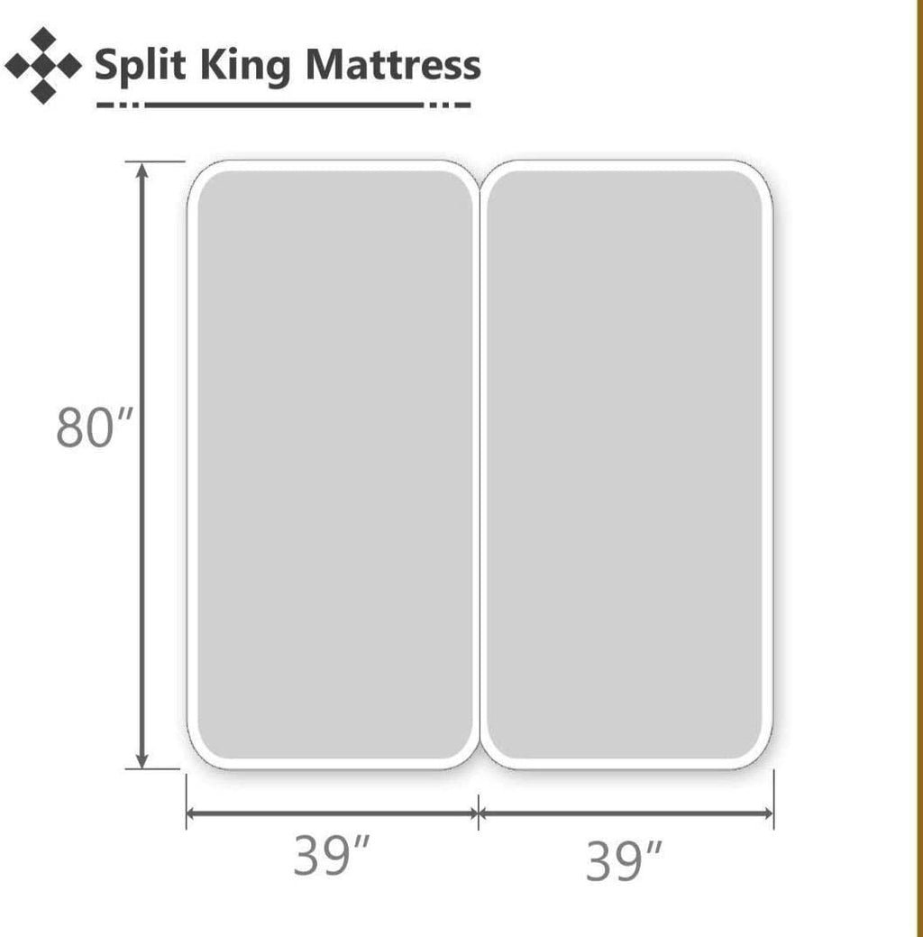 Breathable Luxury Split King Bed Sheet Set 5Pcs Adjustable Bed Sheets - 18" Deep Pocket of Fitted Sheet 800 Thread Count 100% Pure Egyp... - Premium Ultra-Soft Pillowcase Pair for Sleeping Detail