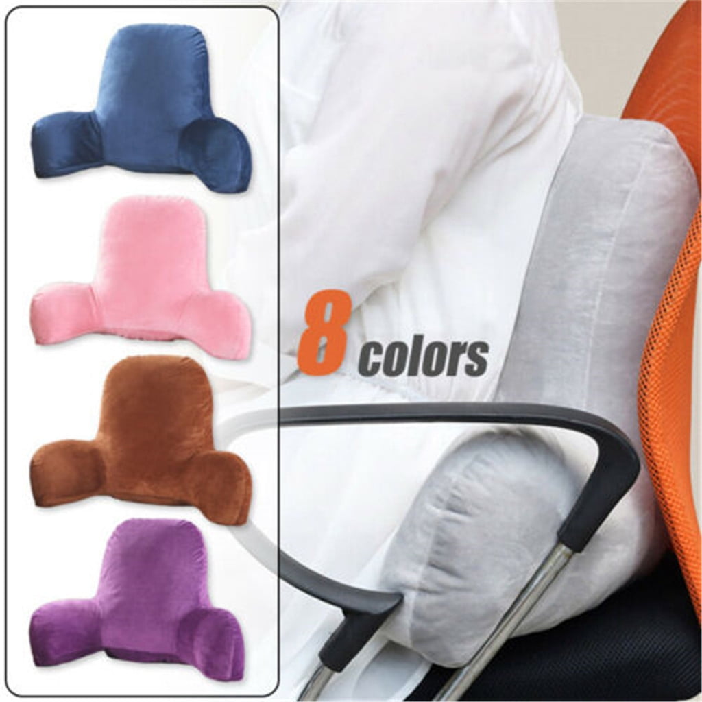 Ergonomic Memory Foam Backrest Pillow with Arms, Back Rest for Bed Sitting, Plush Big Backrest Lumbar Support Chair Cushion, Foam ... - Hotel Quality Plush Sleeping Pillows Detail