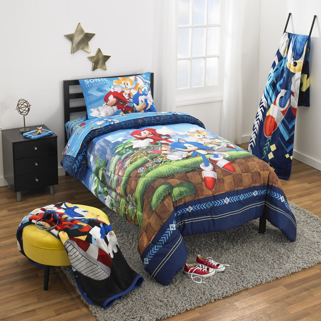 Cozy Fleece Kids Black Print Fleece Throw Blanket, 46 x 60 - Luxury Knitted Decorative Throw Blanket with Fringes Detail