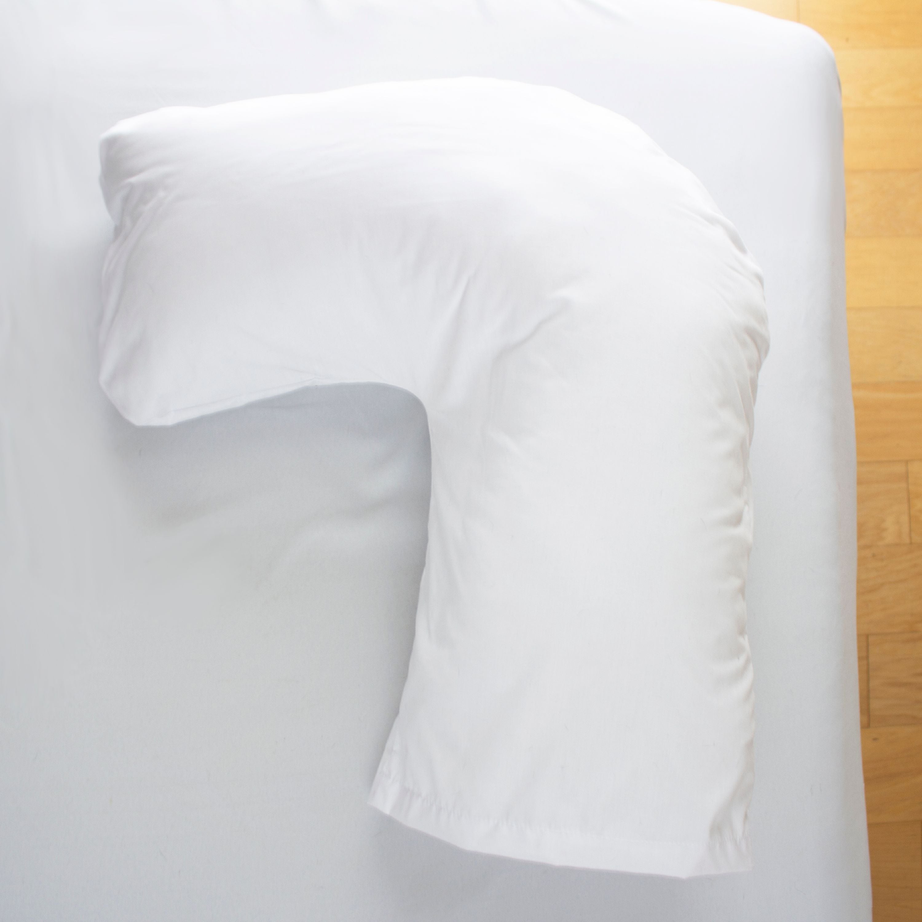 Hotel Collection Hugg-A-Pillow 17" x 22" Bed Pillow White 554-7915-1900 - Hotel Quality Plush Sleeping Pillows Detail