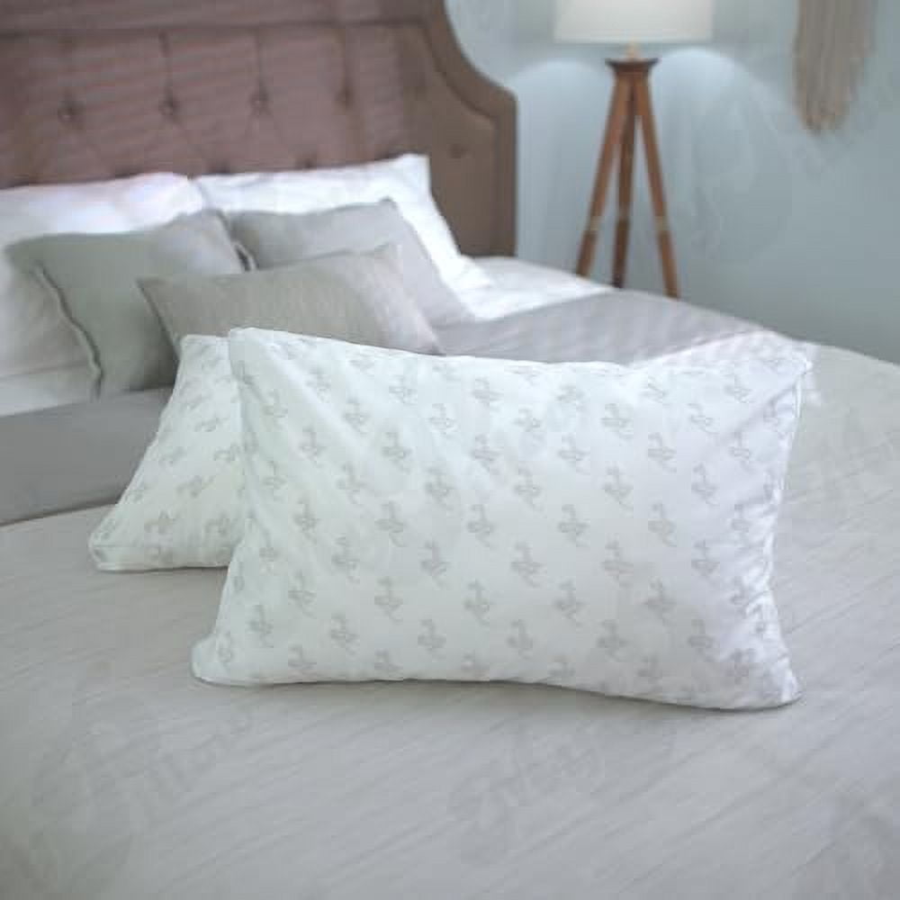 Hotel Collection Bedding Bed Pillows for Sleeping Standard Size, Set of 2, Back, Stomach or Side Sleepers - Classic Pillow (Standard, ... - Orthopedic Shredded Foam Bed Pillow Set Detail