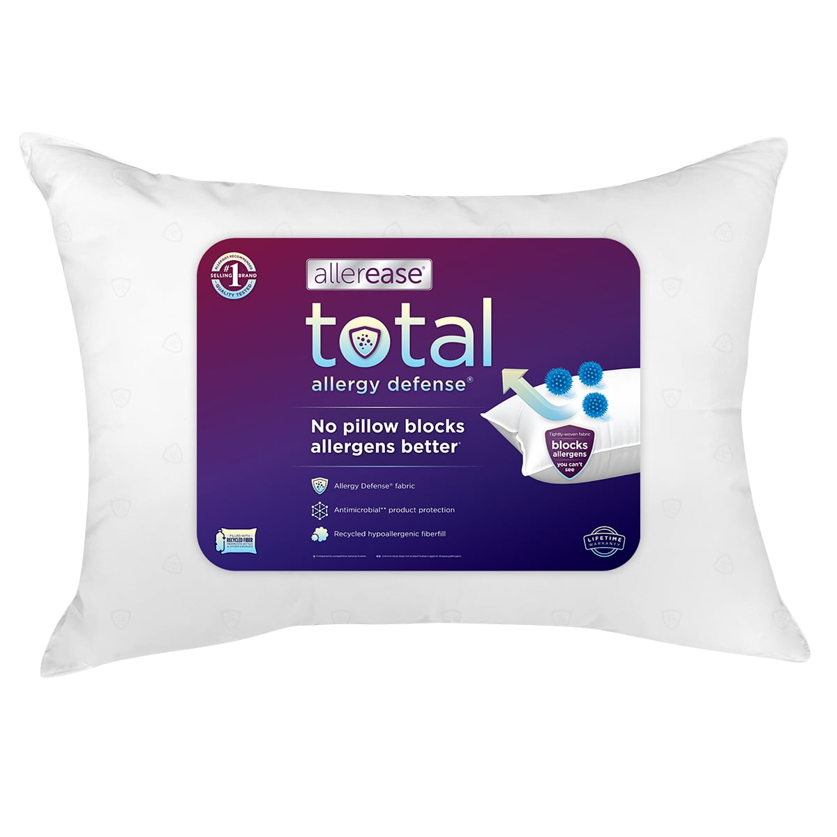 Ergonomic Memory Foam Bed Pillows, Standard/Queen (2 Count) - Ergonomic Memory Foam Pillow for Neck Pain Support - Default Title