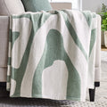 Super Soft Flannel Chenille Jacquard Soft Throw Blanket, Soft Sea - Lightweight Plush Warm Blanket for All Seasons - Default Title