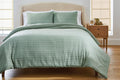 Heavyweight Warmth Crafted Woven 3-Piece Comforter Set, Green River, Full Queen, All Ages - All-Season Down Alternative Comforter Insert - Default Title