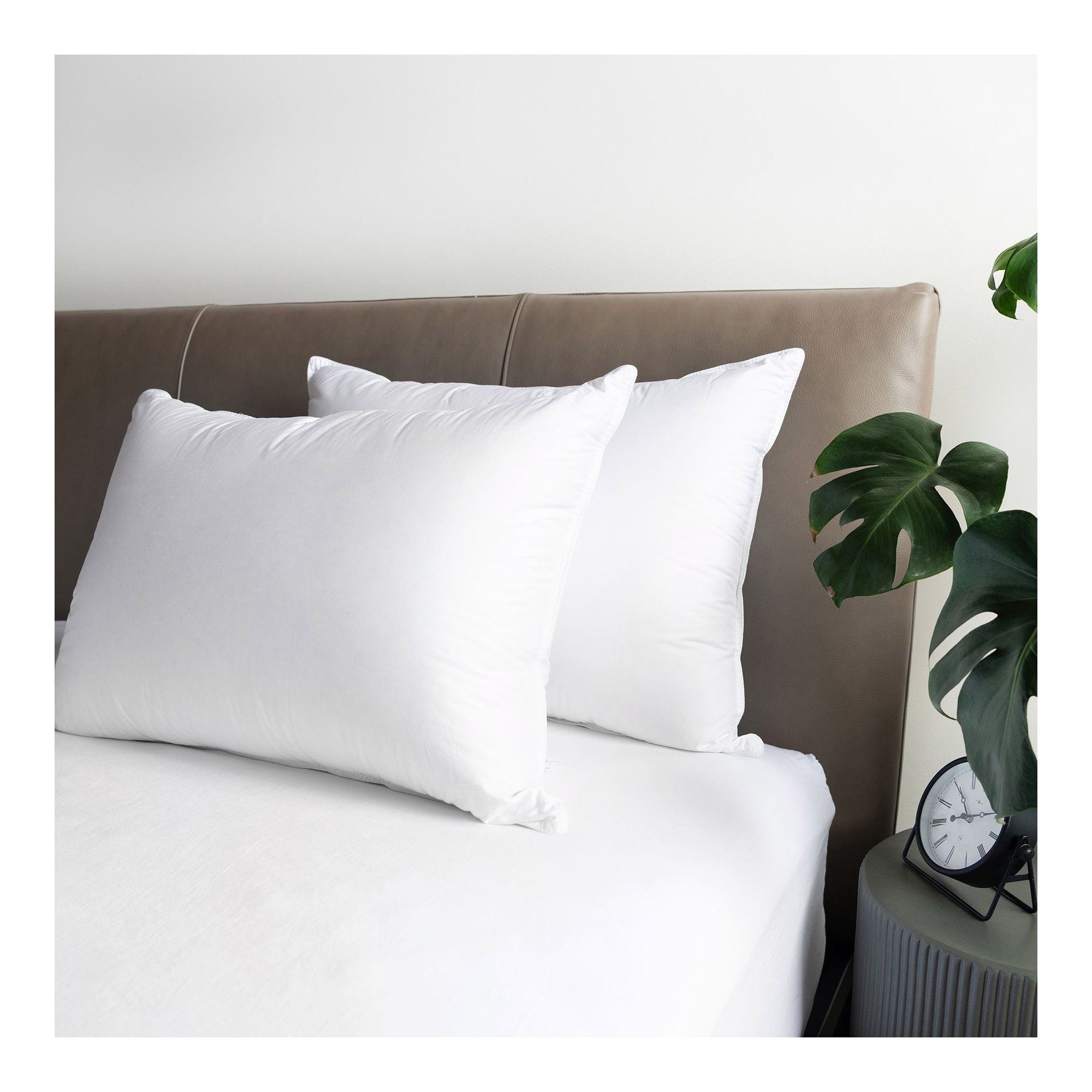 Ergonomic Memory Foam Microflex Hospitality Bed Pillow - Standard - Firm - 10 Pack - Decorative Throw Pillow Cushion for Sofa & Bed - Default Title