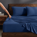 Wrinkle-Resistant Cooling Performance Jersey Knit Stretch Sheet Set, Moisture-Wicking & Breathable, 4-Way Stretch Bed Sheets, Envelope ... - Cooling Hotel Quality Bedding Sheets and Pillowcases - Default Title