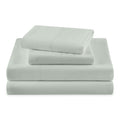 Ultra-Soft Solid 4-Piece 100% Cotton Washed Percale Sage Green Sheet Set, Full - Breathable Egyptian Cotton Flat & Fitted Sheets - Default Title