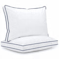 Decorative Plump for Queen Size 2 Pack, Duck Feather and Shredded Memory Foam Soft Luxury Hotel Collection - Hotel Quality Plush Sleeping Pillows - Default Title
