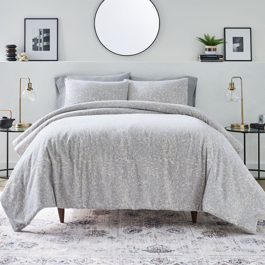 Hypoallergenic Cloud Better Homes & Garden Grey Chenille 3-Piece Comforter Set, Full/Queen, All Ages - Hypoallergenic Ultra-Fluffy Quilt for Winter - Default Title