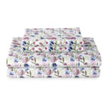 Wrinkle-Resistant 4-Piece 300 Thread Count Bashful Blooms Cool Cotton Sateen Bed Sheet Set, Queen - Luxury Bed Sheet Set with Deep Pockets - Default Title