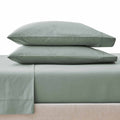 Breathable Luxury Cool & Crisp 4-Piece 300 Thread Count Green River Cotton Percale Sheet Set, Queen - Cooling Hotel Quality Bedding Sheets and Pillowcases - Default Title