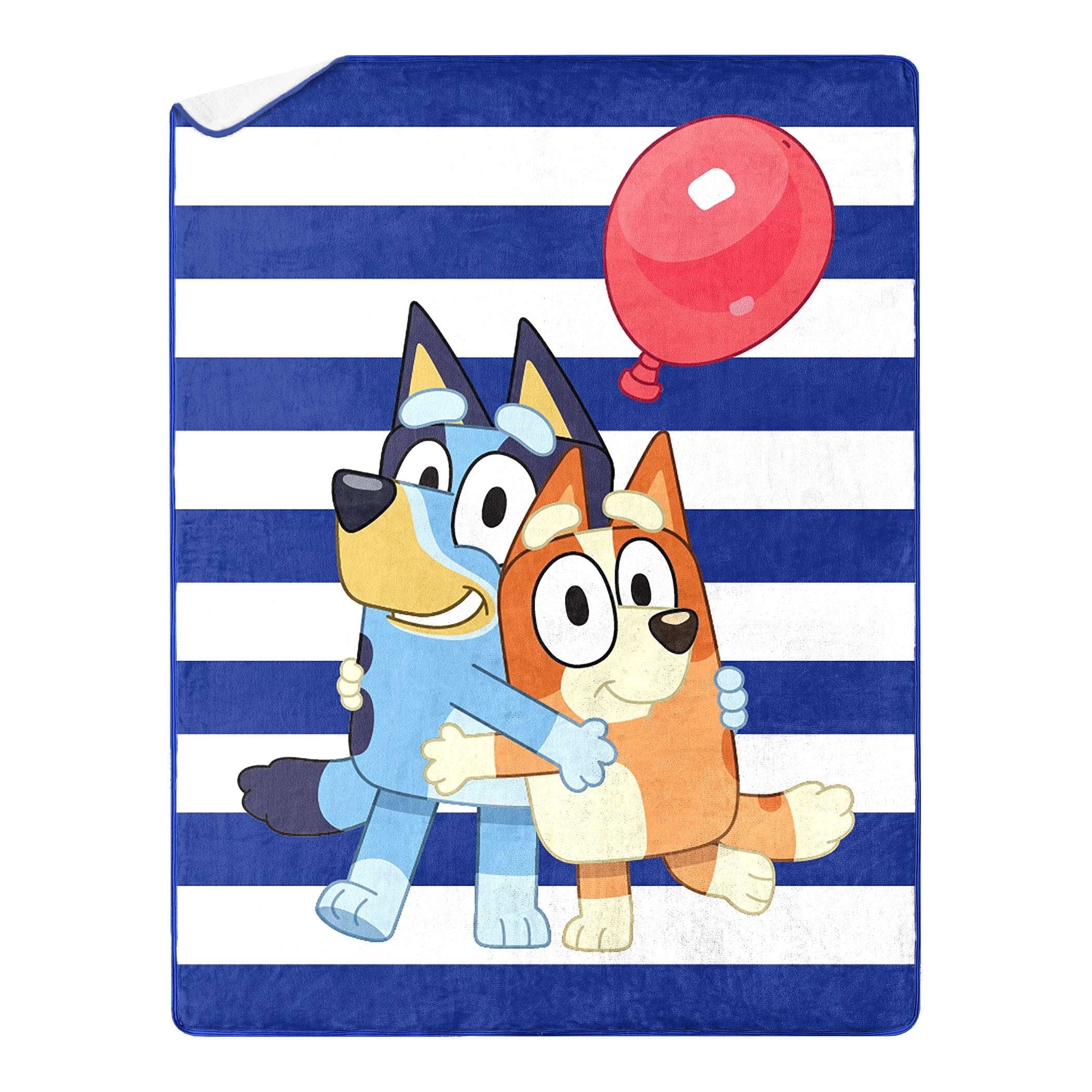 Cozy Fleece Happy Hugs Kids Silk Touch Throw Blanket with Sherpa Reverse, 46 x 60 inches Blue – Soft Plush Fleece Throw Blanket - Cozy Fleece Throw Blanket for Couch & Bed - Default Title