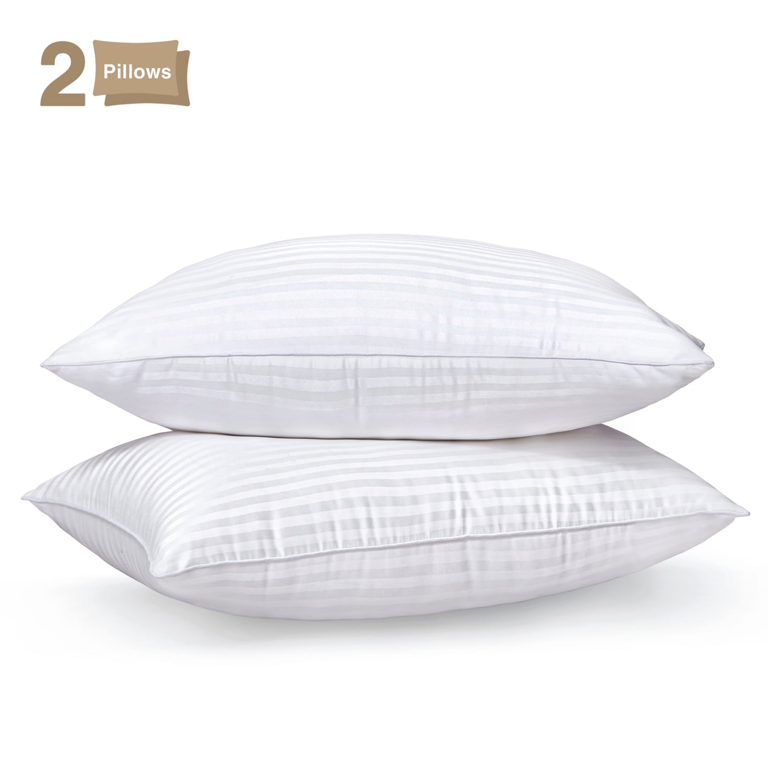 Fluffy Shredded Pillow for Bed Standard Size Set of 2 ,Down Alternative Pillows for Sleeping 20x26inch, Luxury Hotel Pillow for Back,... - Hotel Quality Plush Sleeping Pillows - Default Title