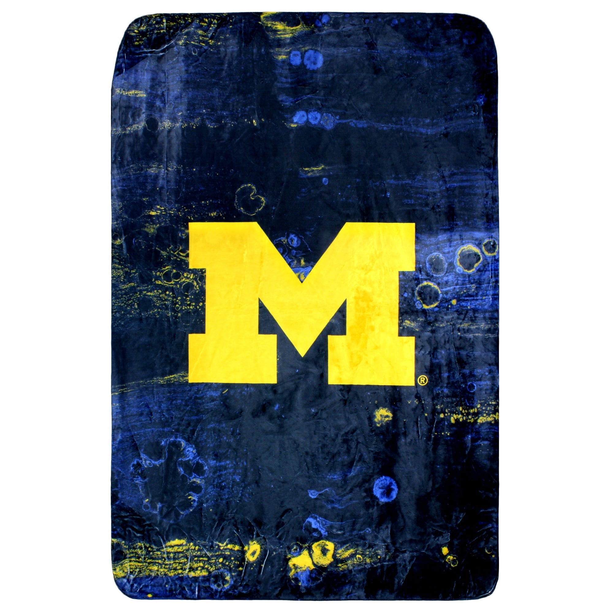 Lightweight Warm Michigan Wolverines Sublimated Soft Throw Blanket, 42" x 60" - Super Soft Reversible Sherpa Flannel Blanket - Default Title