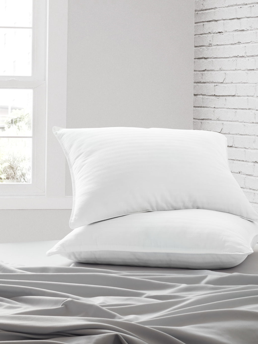 Fluffy Shredded Bed Pillow 2-Pack Standard/Queen Size For All Sleep Styles - Back, Side and Stomach Sleepers - Ergonomic Memory Foam Pillow for Neck Pain Support - Default Title