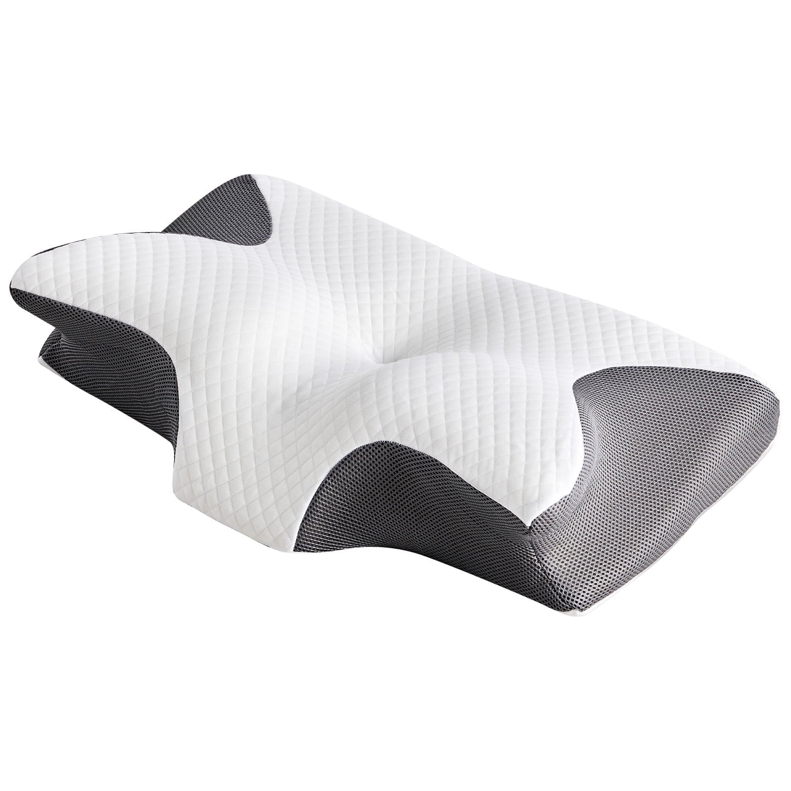 Ergonomic Memory Foam Cervical Pillow for Pain Relief, Ergonomic Side Sleeper Pillow for Orthopedic Contour Support for Bed Sleeping, Memor... - Ergonomic Memory Foam Pillow for Neck Pain Support - Default Title