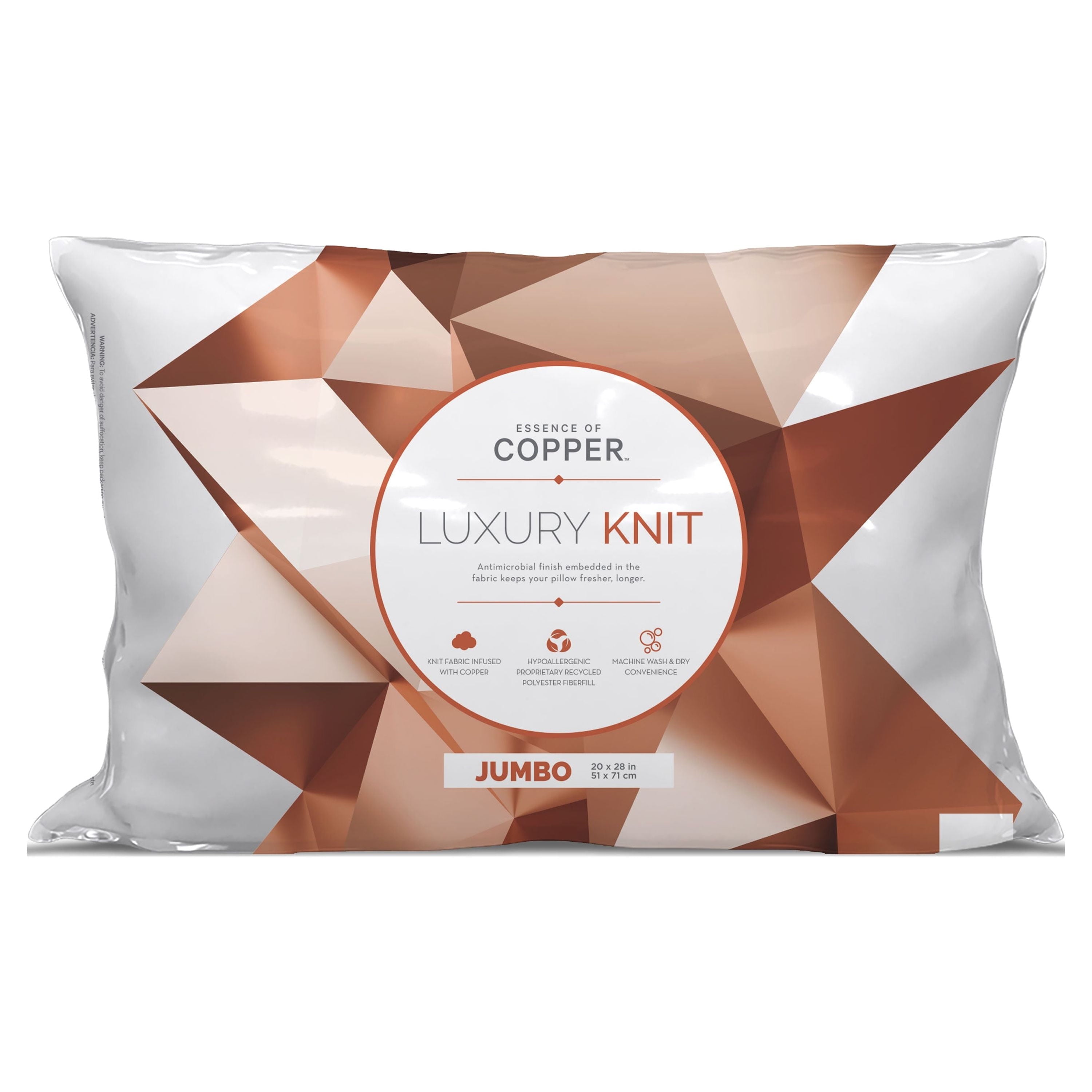 Decorative Plump Luxury Knit Bed Pillow 2 Pack, Standard/Queen, Polyester - Hotel Quality Plush Sleeping Pillows - Default Title