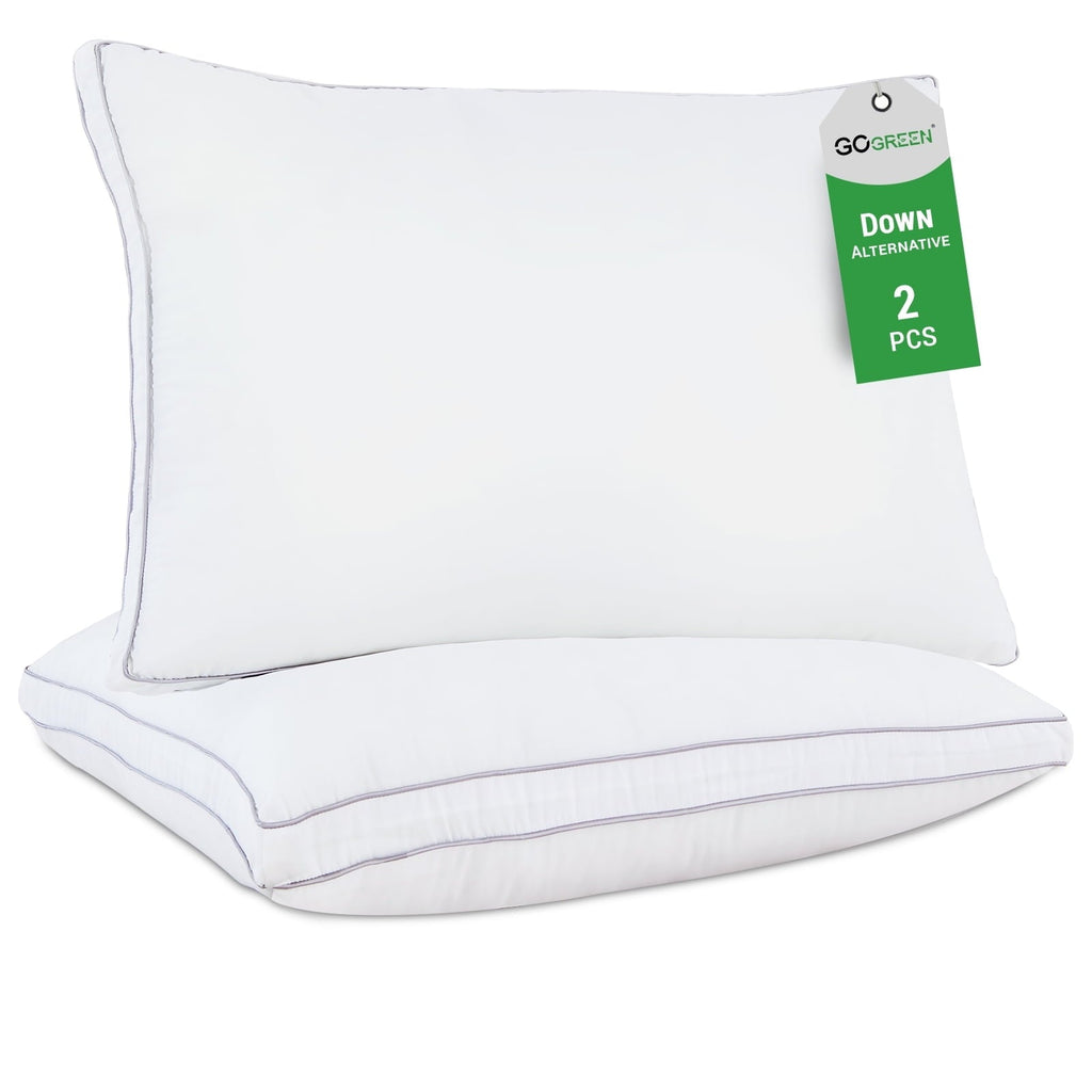 Fluffy Shredded 2 Pack Pillows for Bed, Standard Size Pillows Insert for Side and Back Sleepers, Soft Down Alternative Microfiber Fil... - Decorative Throw Pillow Cushion for Sofa & Bed - Default Title