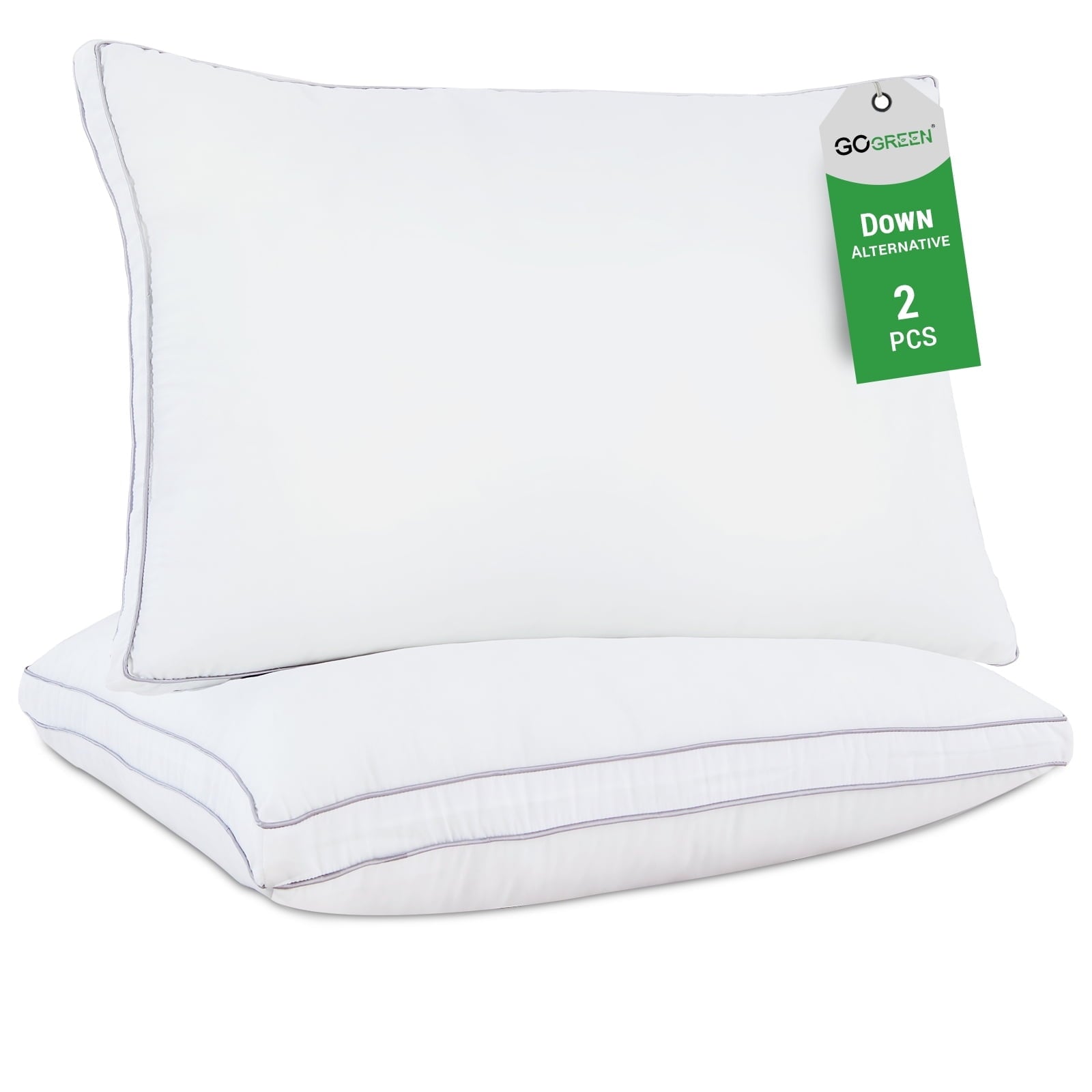 Fluffy Shredded 2 Pack Pillows for Bed, Standard Size Pillows Insert for Side and Back Sleepers, Soft Down Alternative Microfiber Fil... - Decorative Throw Pillow Cushion for Sofa & Bed - Default Title