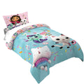 Luxurious Quilted Gabby's Dollhouse Kids Comforter and Pillowcase, 2-Piece Set, Twin/Full, Reversible - Luxurious Quilted Duvet Cover Set - Default Title
